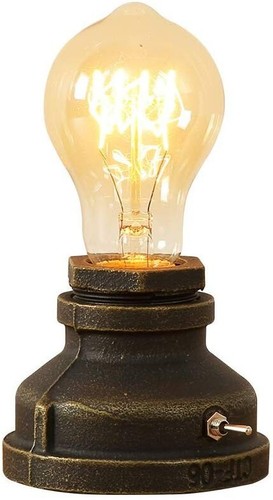 Vintage steampunk table - vintage, lamp