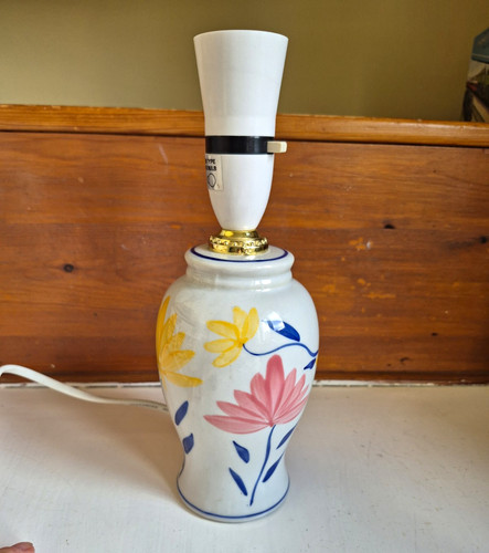 Vintage ceramic floral table - vintage,