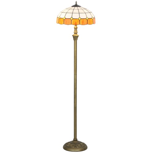 Floor lamp handcrafted stained - lamp,