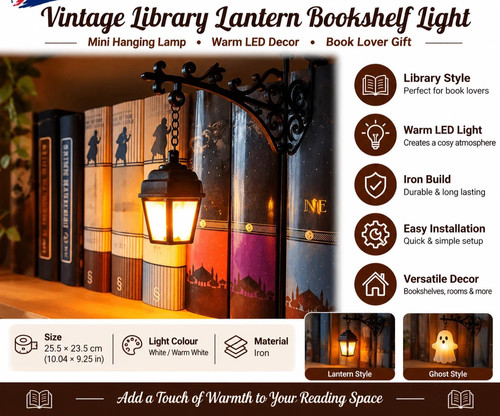 Vintage library lantern - library,