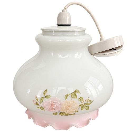 Vintage floral glass ceiling - vintage,