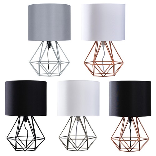 Bedside table lamp industrial - bedside,