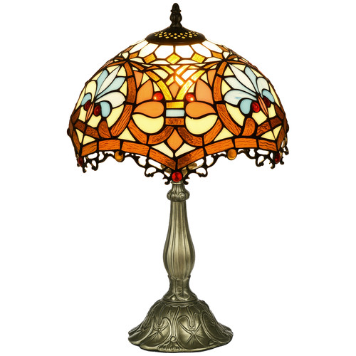 Homcom antique table - homcom, lamp