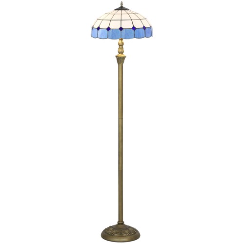 Floor lamp handcrafted - handcrafted, stained