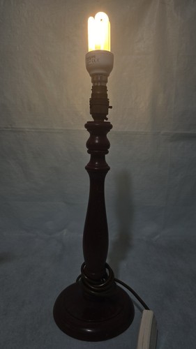 Vintage 1993 wooden table - 1993, lamp