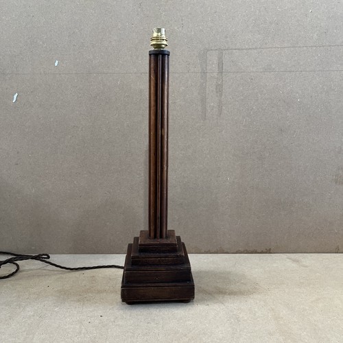 Vintage wooden ribbed - vintage, column