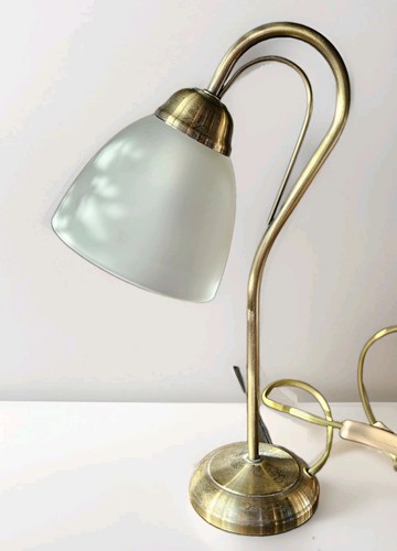 Vintage brass effect - lamp, with