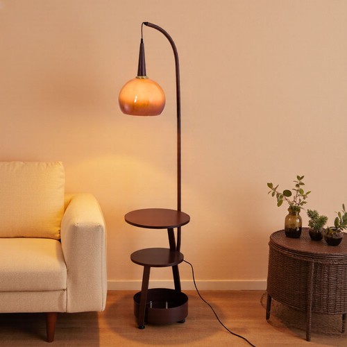 160cm floor lamp with shelf - floor,