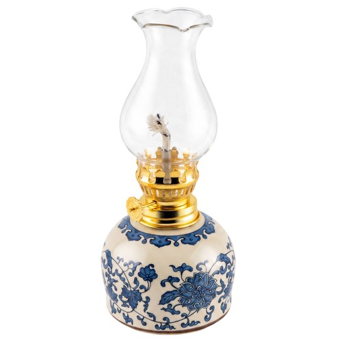 Ceramic oil lamp vintage - lamp, table