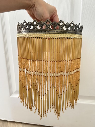 Vintage beaded fringe - vintage,