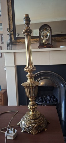 Vintage brass table - vintage, 23"