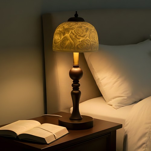 Vintage table lamp with - vintage,