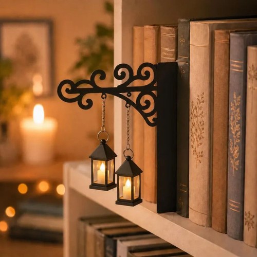 Bookshelf lantern light - bookshelf,