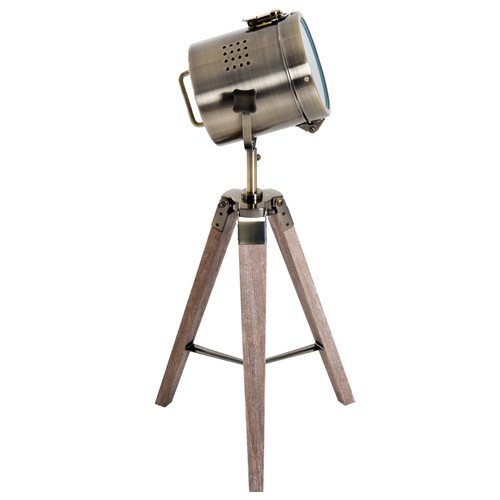 Homcom vintage tripod table - vintage,