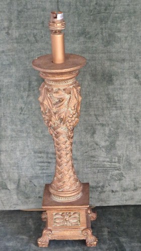 Vintage gilded cast metal - gilded,