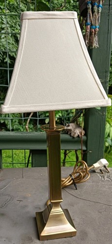 Vintage bhs brass table lamp - vintage,