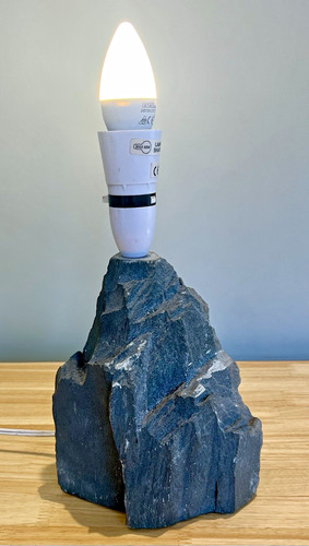 Slate lamp vintage - slate,