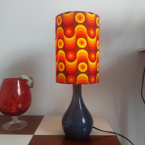 Retro 70s 60s lampshade - retro, with