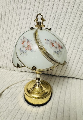 Vintage floral frosted - vintage, lamp
