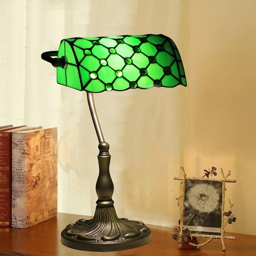 Vintage banker desk lamp - vintage,